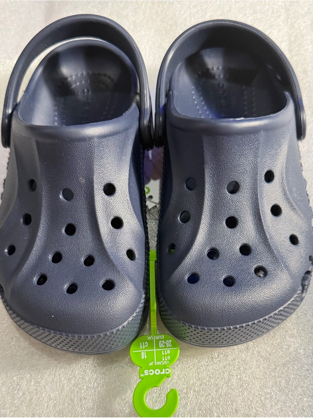 CROCS Kids Navy Blue Classic Clogs